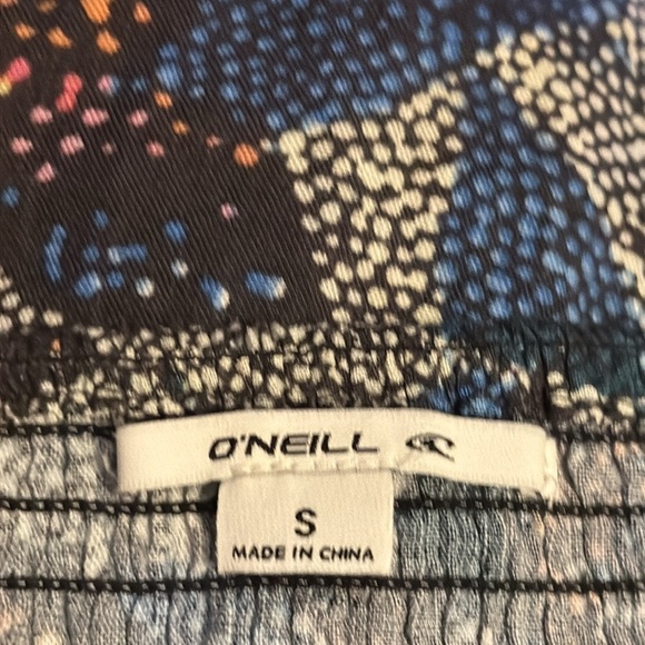 O’Neill Lexie blue geo floral print open back midi dress Sz S - Picture 8 of 8